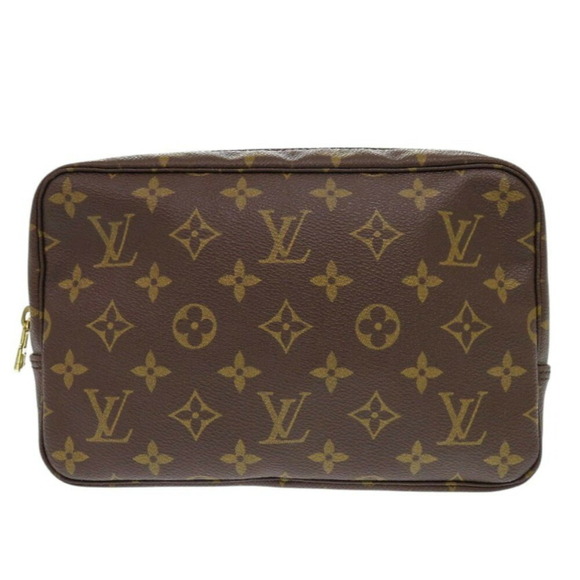 LOUIS VUITTON Brown Monogram Pouch